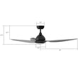 Load image into Gallery viewer, Cresta 52'' Best Smart Ceiling Fan With Remote, Light Kit Included, Works with Google Assistant and Amazon Alexa,Siri Shortcut - LEDMyPlace