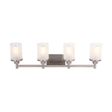 Load image into Gallery viewer, Cylinder Shape Bathroom Light Fixtures with Frosted Glass Shades, 2 - Light/3 - Light/4 - Light, Wall Mount, Vanity Lighting - LEDMyPlace