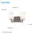 Load image into Gallery viewer, Cylinder Shape Bathroom Light Fixtures with Frosted Glass Shades, 2 - Light/3 - Light/4 - Light, Wall Mount, Vanity Lighting - LEDMyPlace