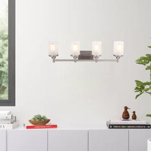 Load image into Gallery viewer, Cylinder Shape Bathroom Light Fixtures with Frosted Glass Shades, 2 - Light/3 - Light/4 - Light, Wall Mount, Vanity Lighting - LEDMyPlace