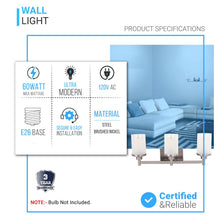 Load image into Gallery viewer, Cylinder Shape Bathroom Light Fixtures with Frosted Glass Shades, 2 - Light/3 - Light/4 - Light, Wall Mount, Vanity Lighting - LEDMyPlace