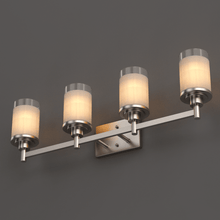Load image into Gallery viewer, Cylinder Shape Bathroom Light Fixtures with Frosted Glass Shades, 2 - Light/3 - Light/4 - Light, Wall Mount, Vanity Lighting - LEDMyPlace