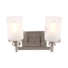 Load image into Gallery viewer, Cylinder Shape Bathroom Light Fixtures with Frosted Glass Shades, 2 - Light/3 - Light/4 - Light, Wall Mount, Vanity Lighting - LEDMyPlace