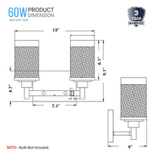 Load image into Gallery viewer, Cylinder Shape Bathroom Light Fixtures with Frosted Glass Shades, 2 - Light/3 - Light/4 - Light, Wall Mount, Vanity Lighting - LEDMyPlace