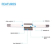 Load image into Gallery viewer, Cylinder Shape Integrated LED Bath Bar Light, 18.5 Inch/27.5 Inch, 4000K (Cool White), Dimmable, ETL Listed, Bathroom Vanity Lighting - LEDMyPlace