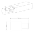Load image into Gallery viewer, Decorative Lighting Live End System Track – 3 - Wire Single Circuit Track with End Cap in White Finish - LEDMyPlace