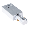 Load image into Gallery viewer, Decorative Lighting Live End System Track – 3 - Wire Single Circuit Track with End Cap in White Finish - LEDMyPlace