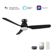 Load image into Gallery viewer, DENVER 52 inch 3 - Blade Flush Mount Smart Ceiling Fan with LED Light &amp; Remote - LEDMyPlace