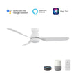 Load image into Gallery viewer, DENVER 52 inch 3 - Blade Flush Mount Smart Ceiling Fan with LED Light With Remote - LEDMyPlace