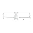 Load image into Gallery viewer, DENVER 52 inch 3 - Blade Flush Mount Smart Ceiling Fan with LED Light With Remote - LEDMyPlace