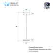 Load image into Gallery viewer, Disk Architectural, LED 5.5 Inch Round Pendant Mount Direct Down Light Fixture, 12W, 3000K, Dimmable - LEDMyPlace