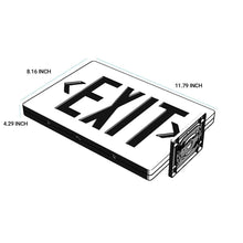 Load image into Gallery viewer, Double Sided LED Emergency EXIT Sign(Side &amp; Ceiling Mount), 4W, AC120 - 277V, UL, 90 - min Battery Backup, Operating Temp: 0°C~40°C - LEDMyPlace