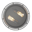 Load image into Gallery viewer, Drum Shape Flush Mount Ceiling Light, Matte Black Finish, Ceiling Lighting Fixture for Bedroom Kitchen Hallway Stairwell Entryway, E26 Base - LEDMyPlace