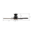Load image into Gallery viewer, DUBOIS 48 inch 5 - Blade Flush Mount Smart Ceiling Fan with LED Light &amp; Remote - LEDMyPlace