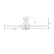 Load image into Gallery viewer, DUBOIS 48 inch 5 - Blade Flush Mount Smart Ceiling Fan with LED Light &amp; Remote - LEDMyPlace