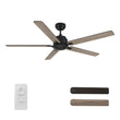 Load image into Gallery viewer, DUNKIRK 60 inch 5 - Blade No Light Ceiling Fan with Remote - LEDMyPlace