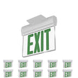 Load image into Gallery viewer, Edge Lit Green LED Exit Sign, 3W , 100-277 VAC, UL,CUL Listed, 90-min Backup Battery, Surface Mount