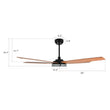 Load image into Gallery viewer, ELIRA 52 inch 5 - Blade Smart Ceiling Fan with LED Light &amp; Remote - LEDMyPlace