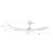 Load image into Gallery viewer, ELIRA 56 inch 5 - Blade Smart Ceiling Fan with LED Light &amp; Remote - LEDMyPlace