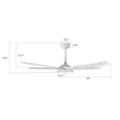 Load image into Gallery viewer, ELIRA 56 inch 5 - Blade Smart Ceiling Fan with LED Light &amp; Remote - LEDMyPlace