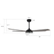Load image into Gallery viewer, ELIRA 56 inch 5 - Blade Smart Ceiling Fan with Remote &amp; LED Light - LEDMyPlace
