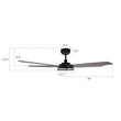 Load image into Gallery viewer, ELIRA 56 inch 5 - Blade Smart Ceiling Fan with Remote &amp; LED Light - LEDMyPlace
