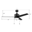 Load image into Gallery viewer, EMPIRE 52 inch 3 - Blade Ceiling Fan with LED Light &amp; Pull Chain - LEDMyPlace
