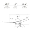 Load image into Gallery viewer, EMPIRE 52 inch 3 - Blade Ceiling Fan with LED Light &amp; Pull Chain - LEDMyPlace
