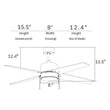 Load image into Gallery viewer, EMPIRE 52 inch 4 - Blade Ceiling Fan with LED Light &amp; Pull Chain - LEDMyPlace