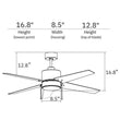 Load image into Gallery viewer, EMPIRE 52 inch 5 - Blade Ceiling Fan with LED Light &amp; Pull Chain - LEDMyPlace