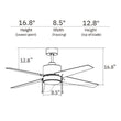Load image into Gallery viewer, EMPIRE 52 inch 5 - Blade Ceiling Fan with LED Light &amp; Pull Chain - LEDMyPlace