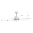 Load image into Gallery viewer, ESPEAR 52 inch 5 - Blade Smart Ceiling Fan with LED Light &amp; Remote - LEDMyPlace