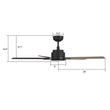Load image into Gallery viewer, ESPEAR 52 inch 5 - Blade Smart Ceiling Fan with LED Light &amp; Remote - LEDMyPlace