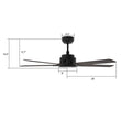 Load image into Gallery viewer, ESPEAR 52 inch 5 - Blade Smart Ceiling Fan with LED Light &amp; Remote - LEDMyPlace