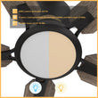 Load image into Gallery viewer, ESPEAR 52 inch Flush Mount 5 - Blade Smart Ceiling Fan with LED Light &amp; Remote - LEDMyPlace