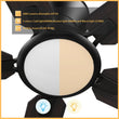 Load image into Gallery viewer, ESPEAR 52 inch Flush Mount 5 - Blade Smart Ceiling Fan with LED Light &amp; Remote - LEDMyPlace