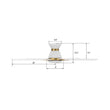Load image into Gallery viewer, ESPEAR 52 inch Flush Mount 5 - Blade Smart Ceiling Fan with LED Light &amp; Remote - LEDMyPlace