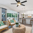 Load image into Gallery viewer, ESPEAR 52 inch Flush Mount 5 - Blade Smart Ceiling Fan with LED Light &amp; Remote - LEDMyPlace