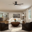 Load image into Gallery viewer, ESPEAR 52 inch Flush Mount 5 - Blade Smart Ceiling Fan with LED Light &amp; Remote - LEDMyPlace