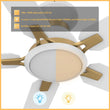 Load image into Gallery viewer, ESPEAR 52 inch Flush Mount 5 - Blade Smart Ceiling Fan with LED Light &amp; Remote - LEDMyPlace