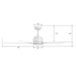 Load image into Gallery viewer, ESPEAR 56 inch 5 - Blade Smart Ceiling Fan with LED Light &amp; Remote - LEDMyPlace