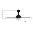 Load image into Gallery viewer, ESPEAR 56 inch 5 - Blade Smart Ceiling Fan with LED Light &amp; Remote - LEDMyPlace