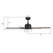 Load image into Gallery viewer, ESPEAR 60 inch 5 - Blade Smart Ceiling Fan with LED Light &amp; Remote - LEDMyPlace