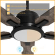 Load image into Gallery viewer, Essex 52'' Best Smart Ceiling Fan with Remote, Light Kit Included, Works with Google Assistant and Amazon Alexa,Siri Shortcut - LEDMyPlace