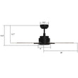 Load image into Gallery viewer, Essex 52'' Best Smart Ceiling Fan with Remote, Light Kit Included, Works with Google Assistant and Amazon Alexa,Siri Shortcut - LEDMyPlace
