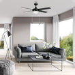 Load image into Gallery viewer, EVERETT 48 inch 4 - Blade Ceiling Fan with LED light &amp; Pull Chain - LEDMyPlace