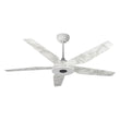 Load image into Gallery viewer, Explorer 52 In. 5 - Blade Outdoor Best Smart Ceiling Fan, White Marble Pattern with Dimmable Led Light, Remote Control, Alexa/google Home/Siri Compatible - LEDMyPlace