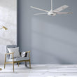 Load image into Gallery viewer, Explorer 52 In. 5 - Blade Outdoor Best Smart Ceiling Fan, White Marble Pattern with Dimmable Led Light, Remote Control, Alexa/google Home/Siri Compatible - LEDMyPlace
