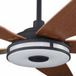 Load image into Gallery viewer, Explorer 52 In. Best Smart Ceiling Fan with Remote Control &amp; Led Light, 5 - Blade, Black/fine Wood Grain Pattern, Alexa/Google Home/Siri Compatible - LEDMyPlace