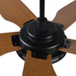 Load image into Gallery viewer, Explorer 52 In. Best Smart Ceiling Fan with Remote Control &amp; Led Light, 5 - Blade, Black/fine Wood Grain Pattern, Alexa/Google Home/Siri Compatible - LEDMyPlace